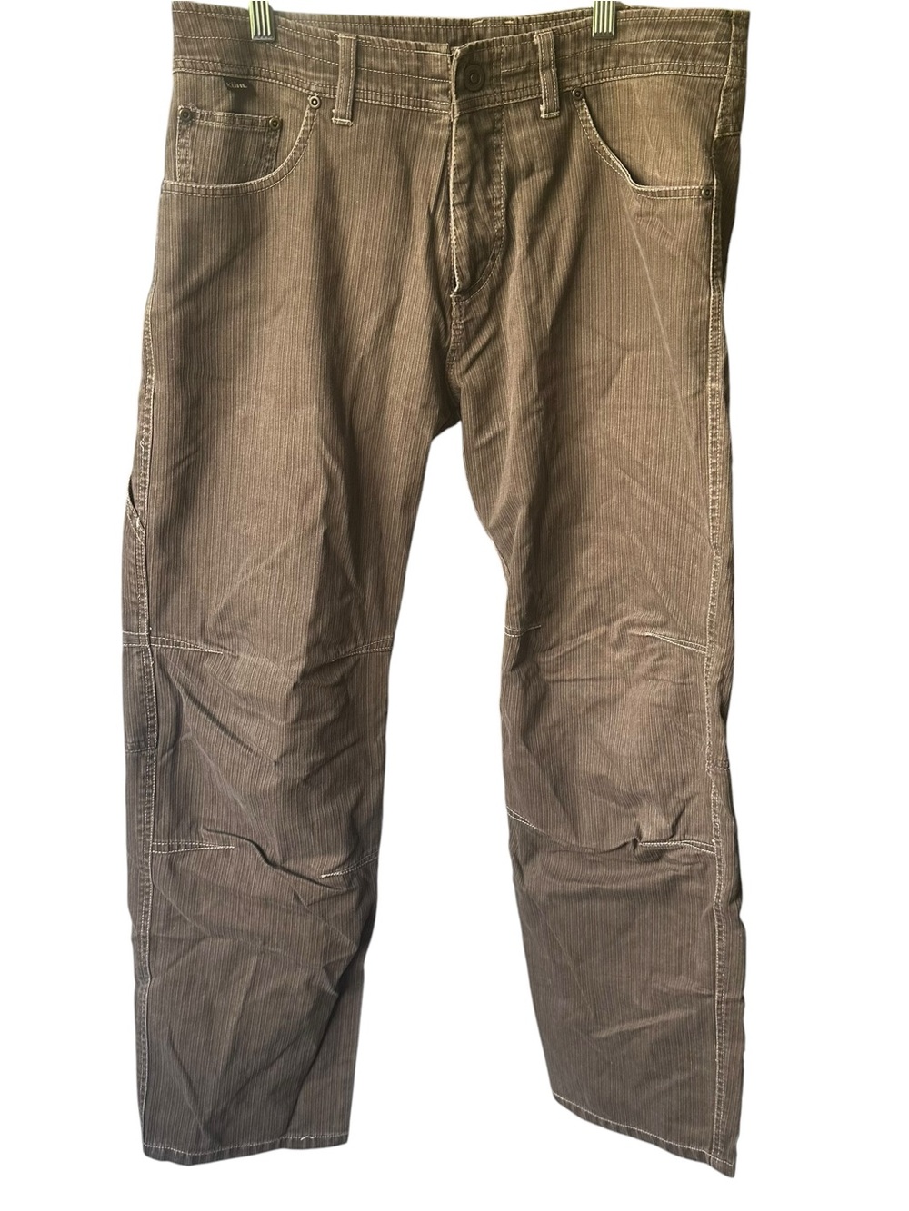 KÜHL Men's Pants Straight Leg Size 34x32 Brown Cotton Outdoor Hiking Workwear